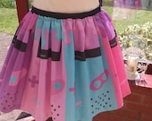 Melting Game Boy Mini skirt Made to order Size UK 8-12