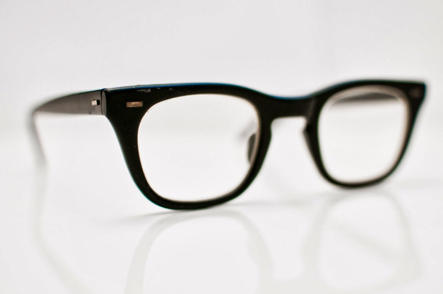 1950/1960s Black Hornrimmed  Glasses: Strong and Never Wrong