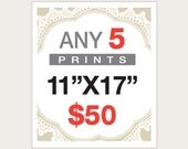 5 Posters for 50 Dollars -  11"X17"