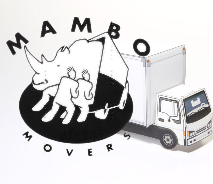 Moving Truck - paper toy truck