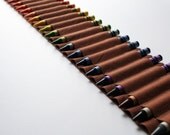 crayon ammo belt for kids -- brown