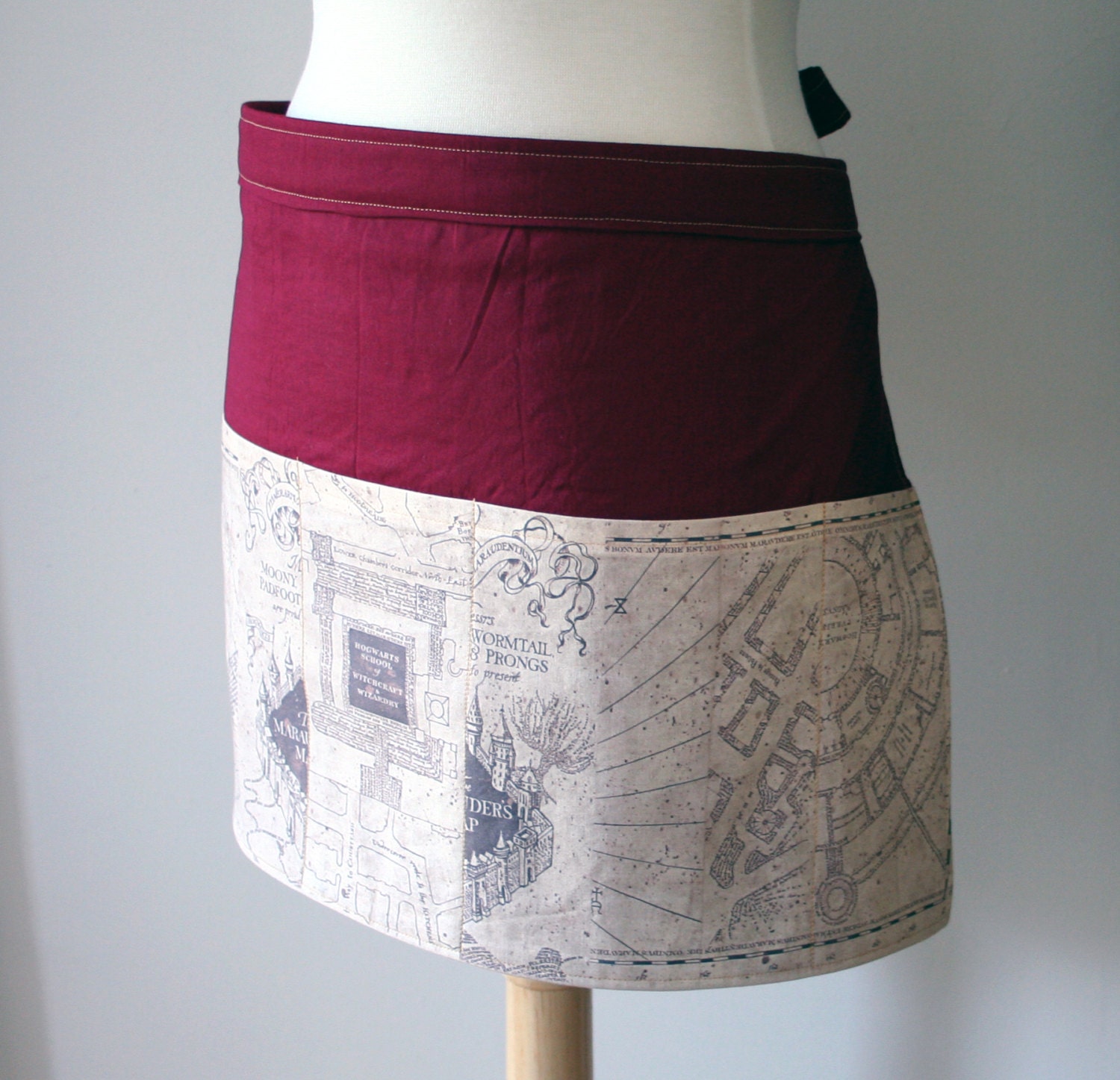 Marauder's Map Half Apron -- Harry Potter