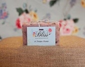 A Dozen Roses, For You  Handcrafted vegan soap bar with rose petals.