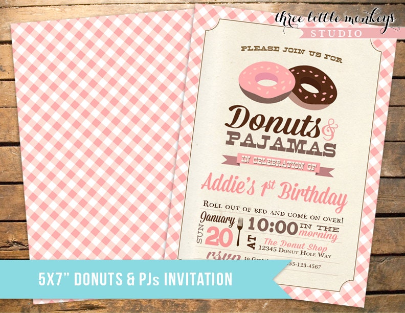Donut Shop Collection Party Pack - Invitation plus 17 items Il_170x135