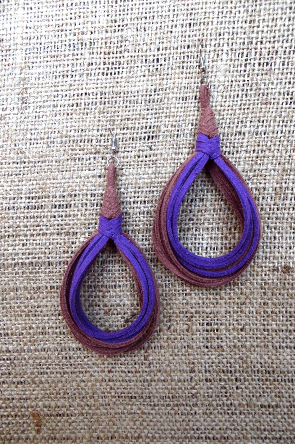 Pipa Knot- Suede Earrings