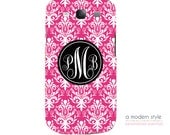 Monogrammed Samsung Galaxy 3 Case - Personalized Samsung Galaxy 3 Case