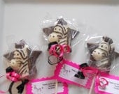 12 ZEBRA Star Animal 4th 5th 6th 7th Birthday favors Baby shower Chocolate Lollipops Birthday gift Party Favor Kids