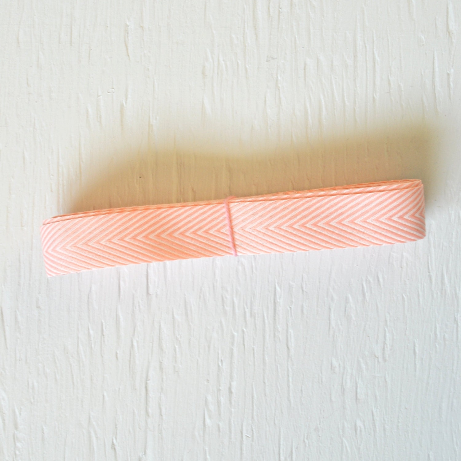 5 yards PINK chevron twill, 3/4 inch