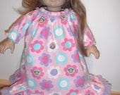 American Girl Doll Clothes Cute Monkey Floral Nightgown