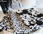 Designer Fabric Baby burp cloths - Damask