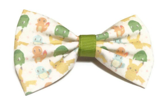 Pokemon Inspired Fabric Hair Bow