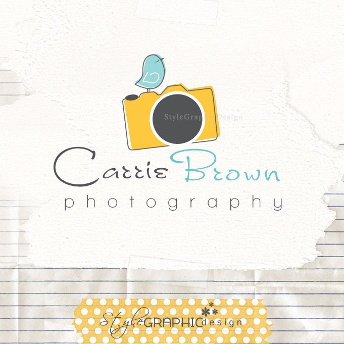 Unique photograher logo photography business branding