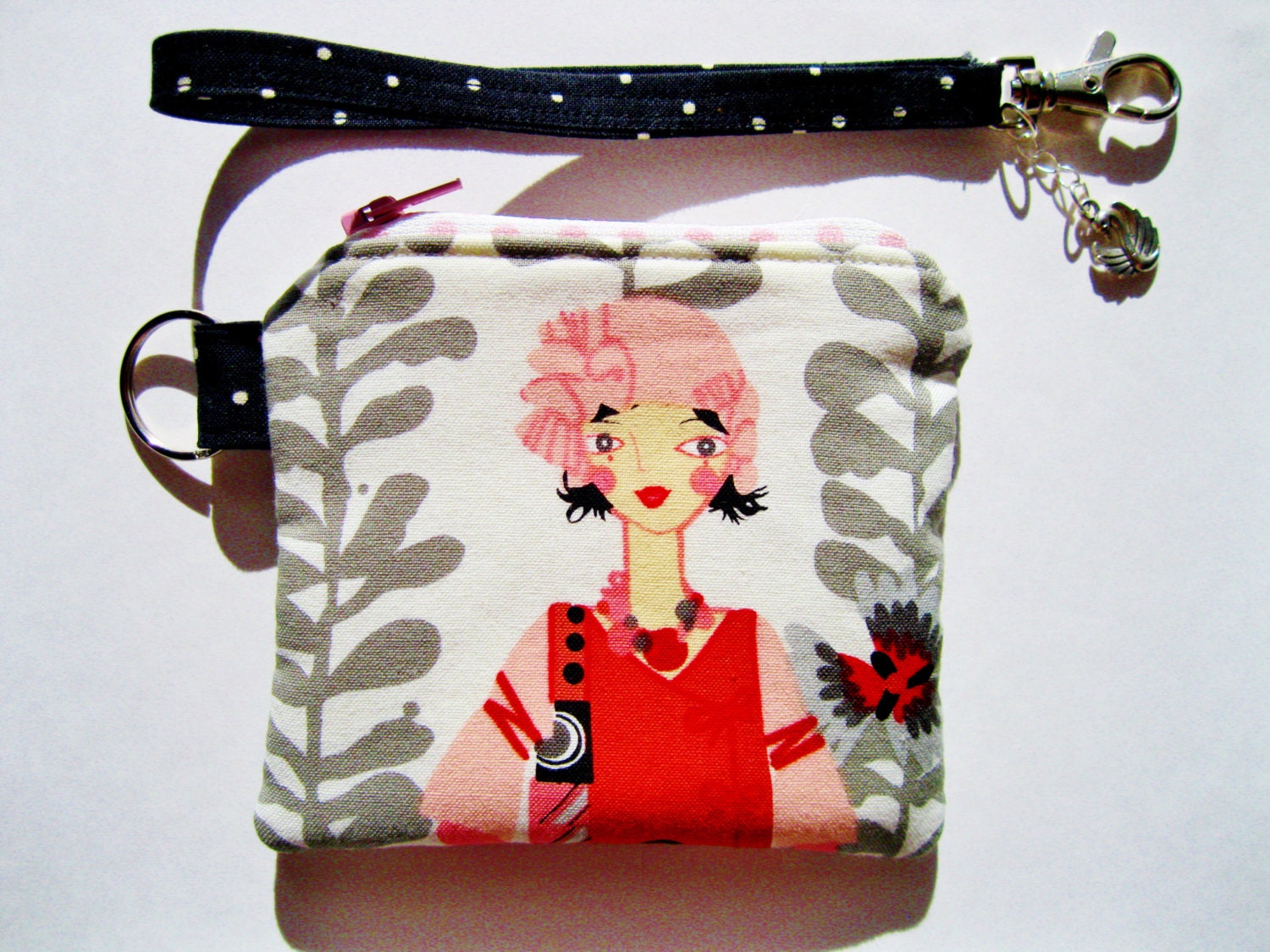 Girl in Pink Hat Coin & Card Purse