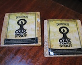 Dominion Oak Barrel Stout Natural Stone Coasters