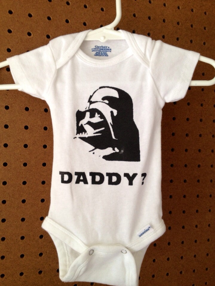 Darth Vader Onesie Infant Bodysuit - Size 0-3 months - Ready to Ship