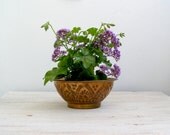 Rustic Copper Planter, rust brown, hammered out Fruit bowl, Hanging planter, Garden decor, Cottage chic, Farmhouse bedroom, Kitchen Display