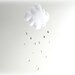 Rain Cloud mobile - baby mobile - crystal mobile - sun catcher - clear and gray crystal rain drops - Nursery Decor