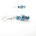 Metallic Blue Earrings