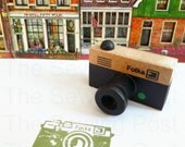 Brown Retro Camera Stamp