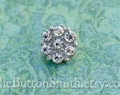 Rhinestone Buttons "Isabel" (15mm) RS-013 - 5 piece set S
