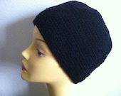 Sale Crocheted Mens Black Beanie Hat , Cap, usa seller