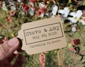 Wedding Favor Tags Kraft Brown Labels Perfect for a Garden Spring Outdoor Wedding - Set of 100 Il_170x135