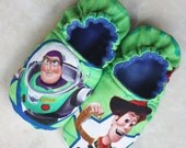 Children's Slippers with Toy Story-Buzz Lightyear/Woody Fabric
