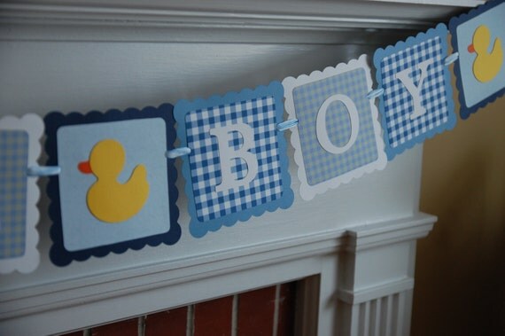 It's A Boy Banner, Baby Shower Banner, Rubber Duck Banner, Rubber Duck Shower, Rubber Duckie Theme Il_570xn