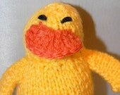 Knitted Duck Rattle