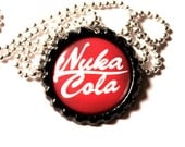 Fallout Nuka Cola Cameo Bottle Cap Gamer Necklace