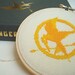 Hunger Games Mockingjay cross stitch