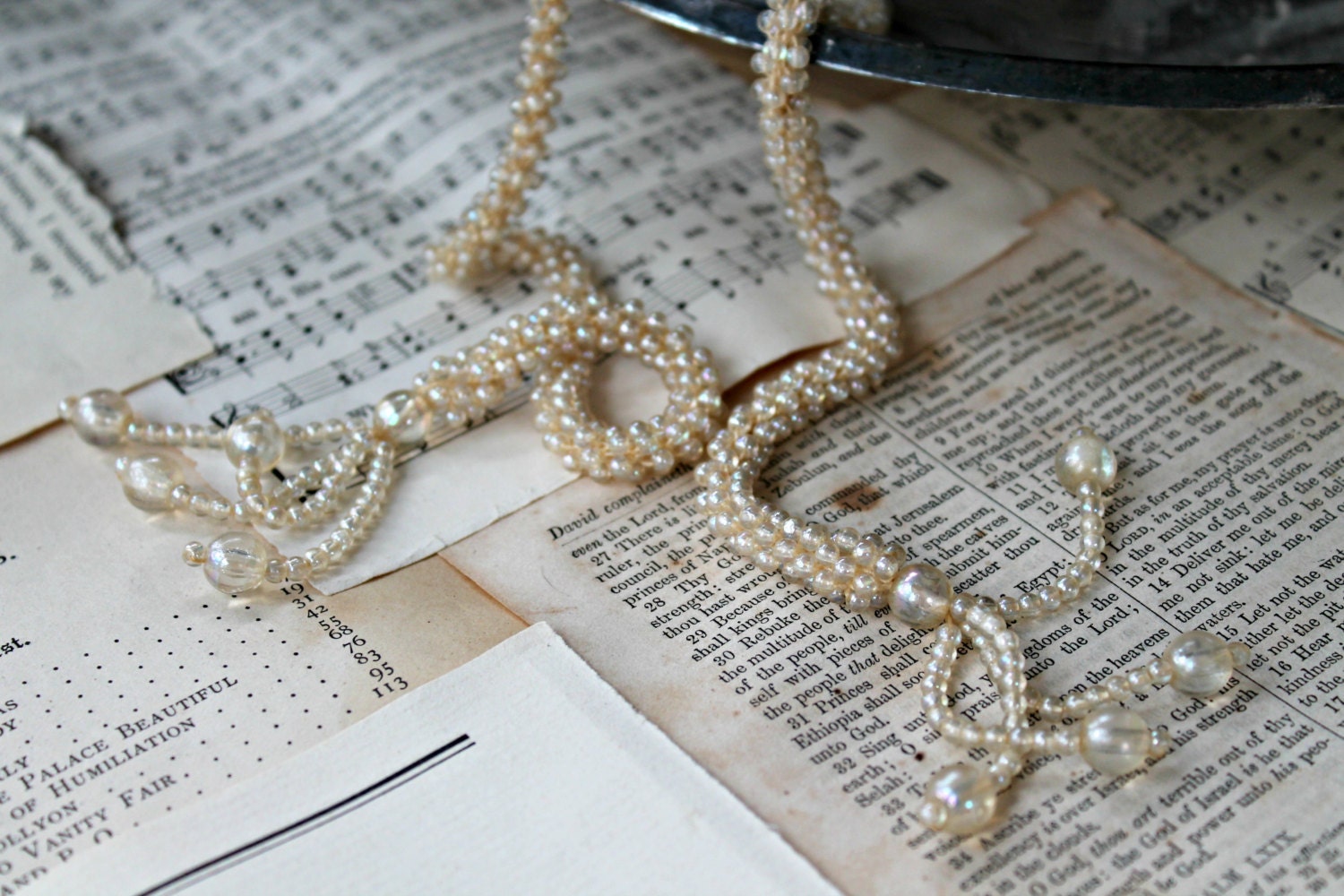 Vintage Beaded Belt Necklace Bride's After Wedding Dress