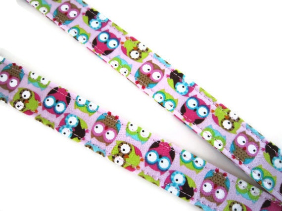Owls- SAFETY BREAKAWAY LANYARD - Fabric id Badge Holder - Key Fob Lanyard - Eye Glasses Lanyard