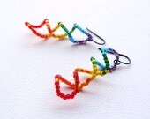Rainbow DNA Earrings