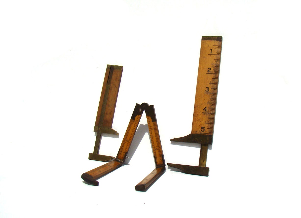 Dads Rule - Instant Vintage collection wooden caliper rulers