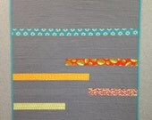 MEMORIAL DAY SALE 20% off Modern Gray Handmade Baby Quilt 36" x 44"