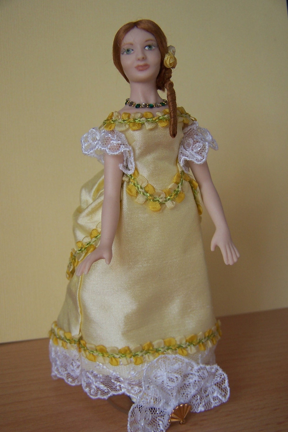 SUSAN - OOAK Handcrafted 1/12 scale victorian  Porcelain Lady Doll