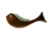 Vintage Wooden Whale Brush Made In Japan