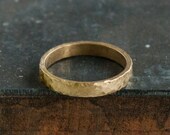 Hammered Brass Ring, Size 8, 8.25, 8.5 Ring, Rustic Metal Ring, Textured Simple Stacking Jewelry for Her
