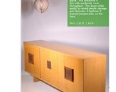 Large Mid Century Credenza made from Blond Mahogany