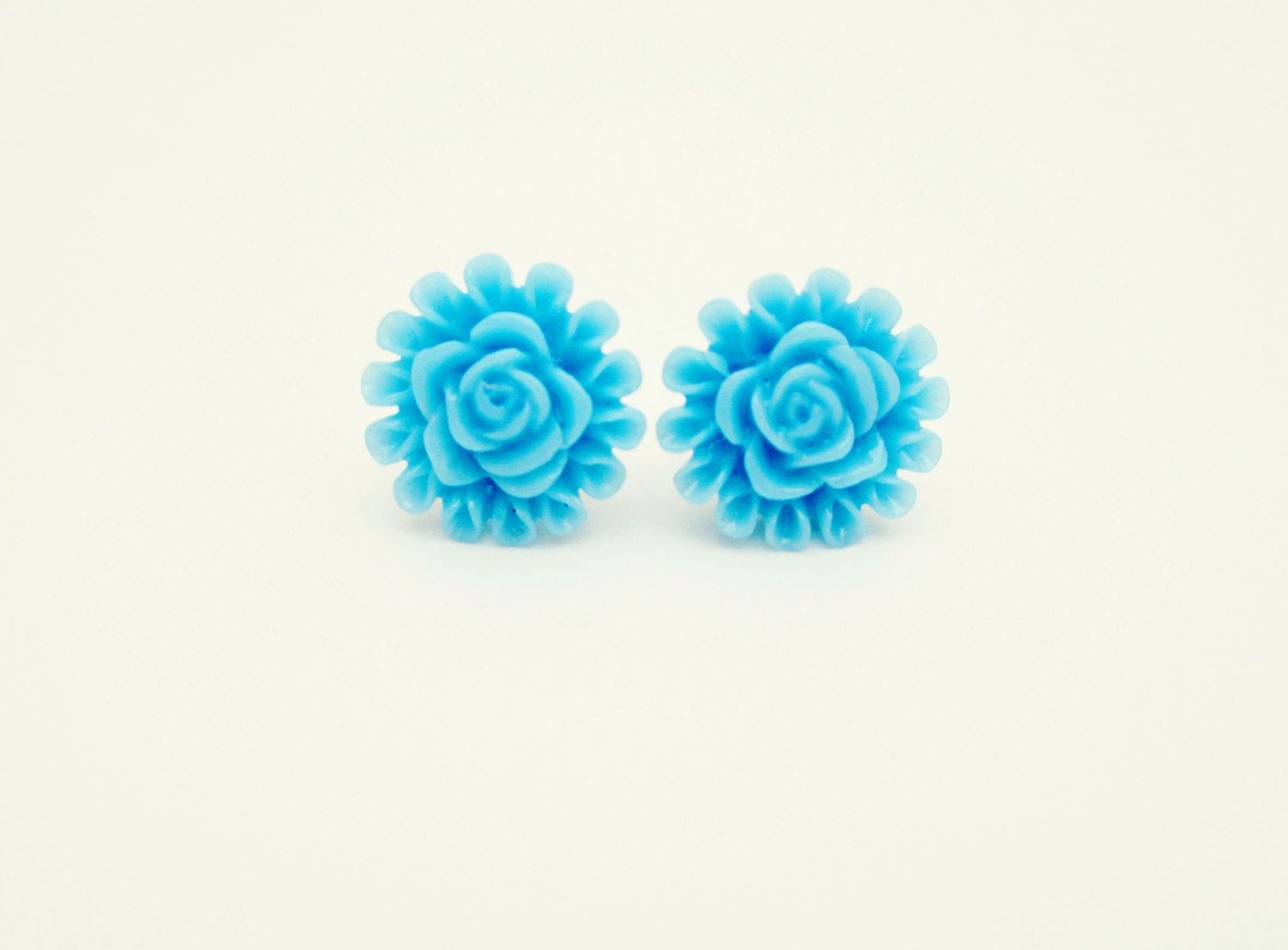 Blue Flower Earrings