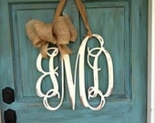 18 inch Monogram intial Letters Distressed