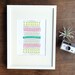Bold Geometric Art Print - Magenta, Teal, and Green Repeating Shapes Illustration - 8x10