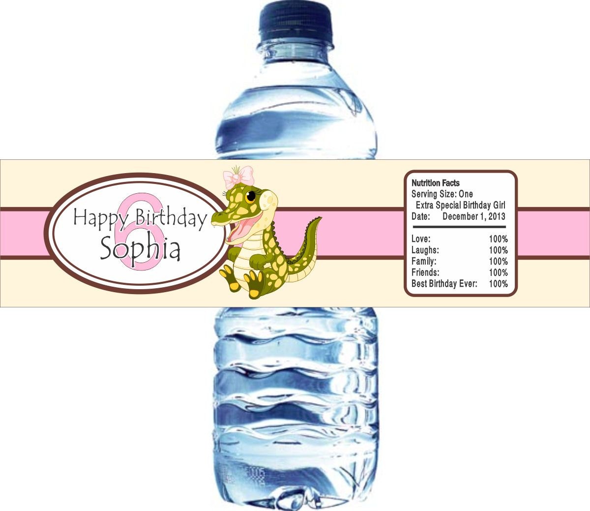 30 Alligator Water Bottle Labels, Waterproof and self stick Il_570xn