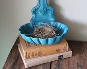 Big Spoon Vintage Wall Metal Teal Blue Hanging Large Boho Bohemian Kitchen Distressed Dining Room Home Decor Iron Kitsch Ladle Planter