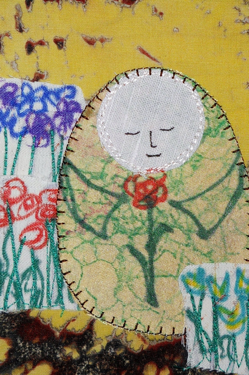 Garden Eggfolk Note Card, Original Art, Set of 4