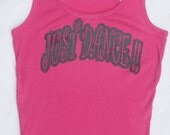 Pink XL Work Out Tank "Just Dance"