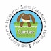 DIY Printable Easter Boy Bunny Iron On Transfer Custom -- Personalized Design -- My 1st Easter - Happy Easter