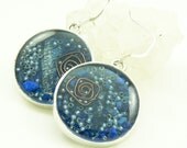 Orgone Energy Earrings - Positive Energy Generator - Dangle Earrings - Lapis Lazuli Gemstone - Artisan Jewelry