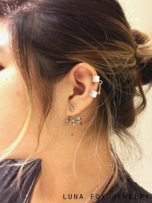 Chained Double Ear Cuff